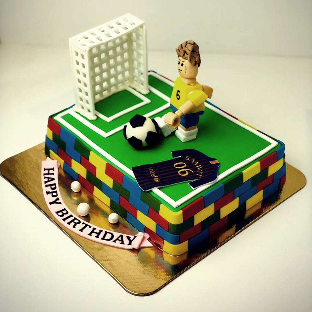Lego Football Theme Cake