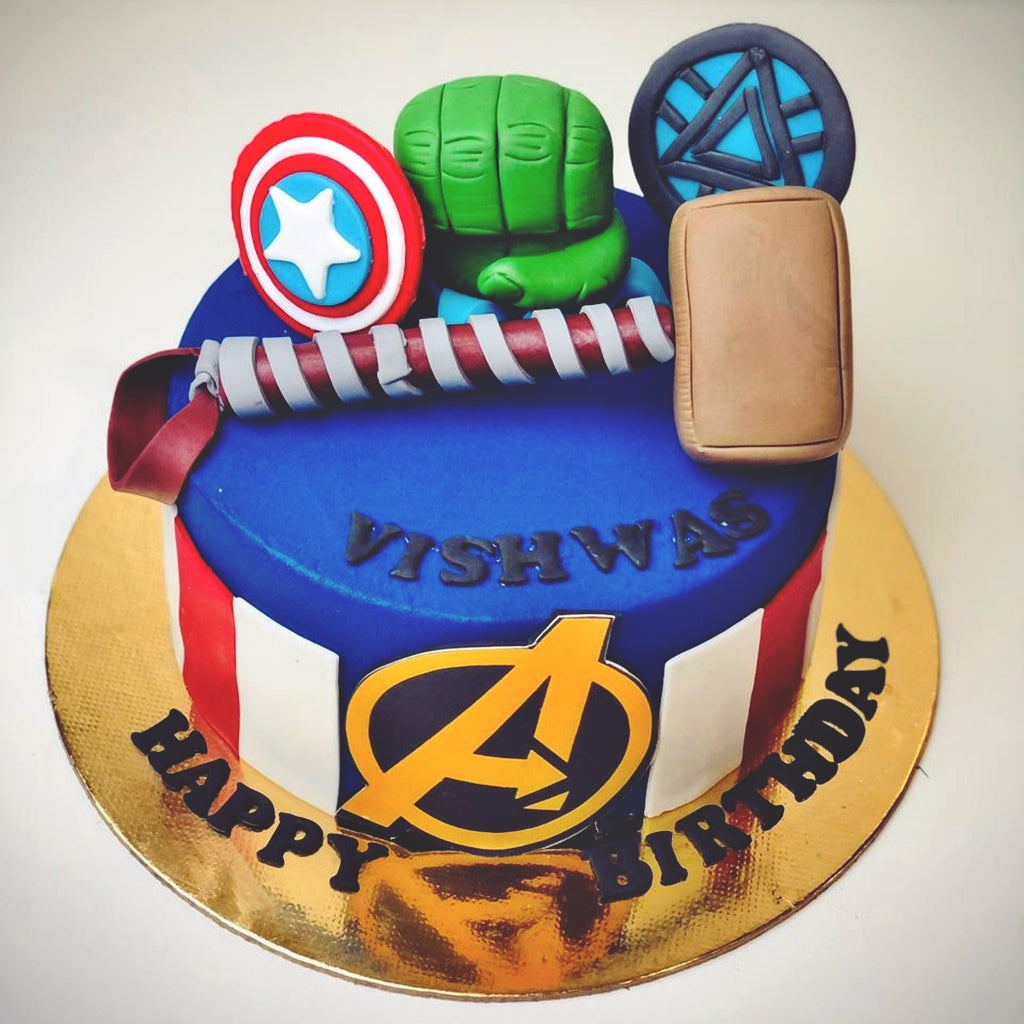 Multi Superpower Theme Cake