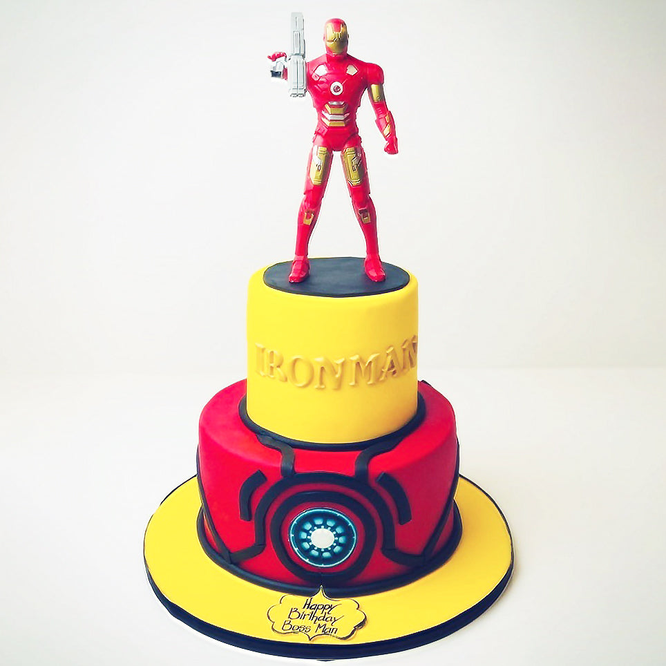 Cool Homemade Iron Man Birthday Cake for a Boy