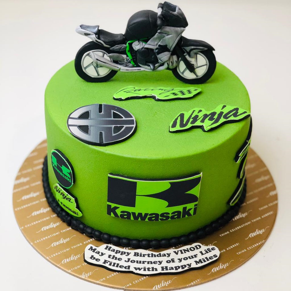 Ninja Kawasaki Bike Cake