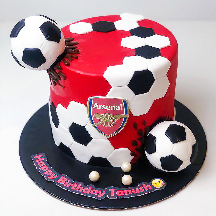 Football Cake Topper Arsenal Ready Stock  Shopee Malaysia