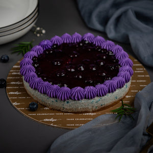 Classic NEW YORK Blueberry Baked Cheese Cake - Eggless