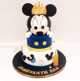 Prince Mickey Theme Cake-Eggless