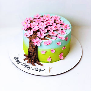 Autumn Tree Theme Cake