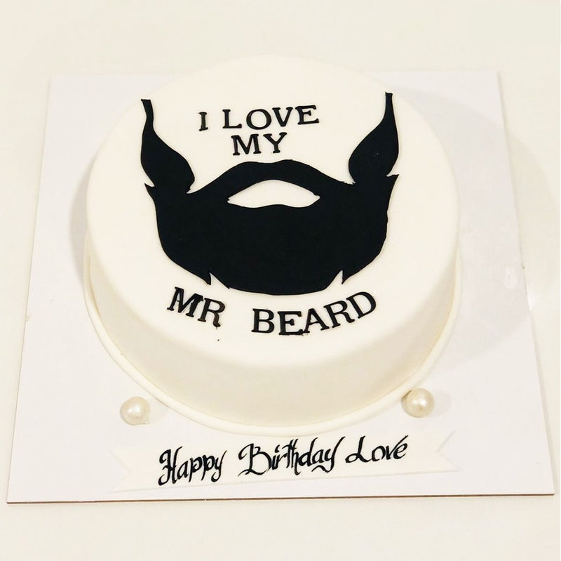 Mr Beard Chocolate cake design for men's birthday - YouTube