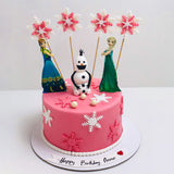 Snow Dolls 11 Theme Cake