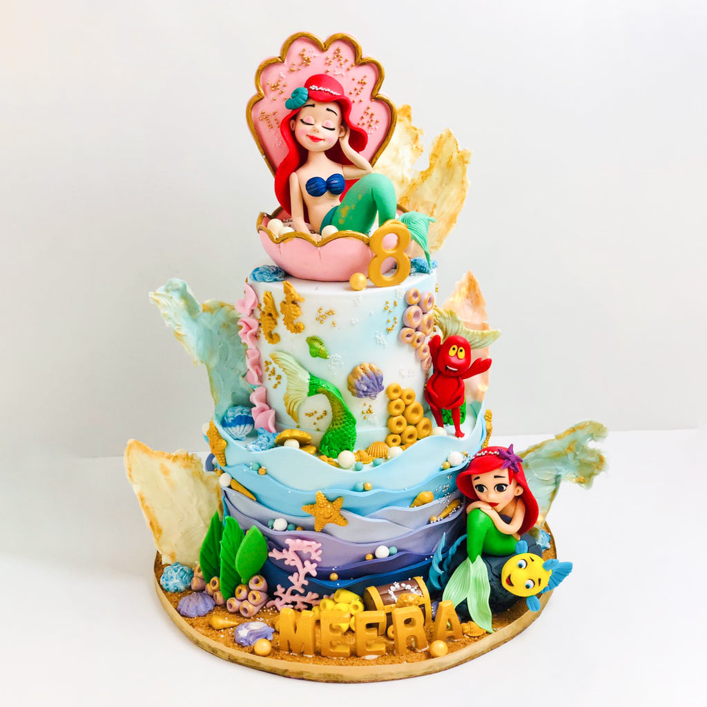Ariel Ocean Theme Cake