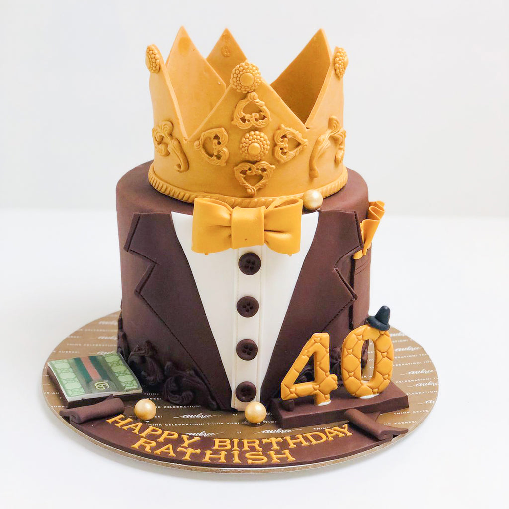 Mr. Crown Theme Cake