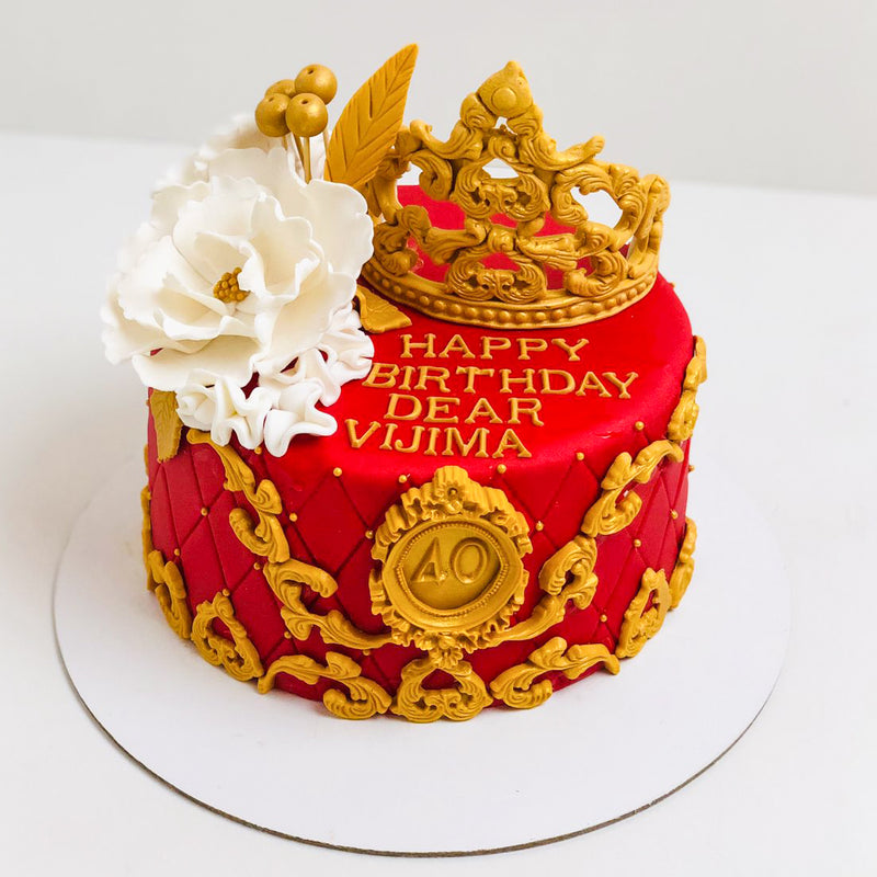 Red Crown Cake/ King Cake/ Boys Birthday Cake - Cake Square Chennai | Cake  Shop in Chennai