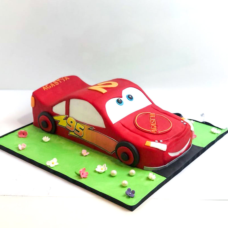 Lightening Mcqueen Car Shape Cake | Buy Cake Online | Winni | Winni.in