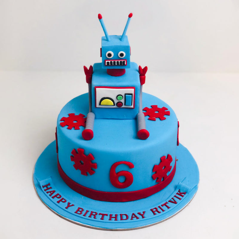 Robots Cake Design Images (Robots Birthday Cake Ideas) | Robot cake, Boy  birthday cake, Robot birthday party