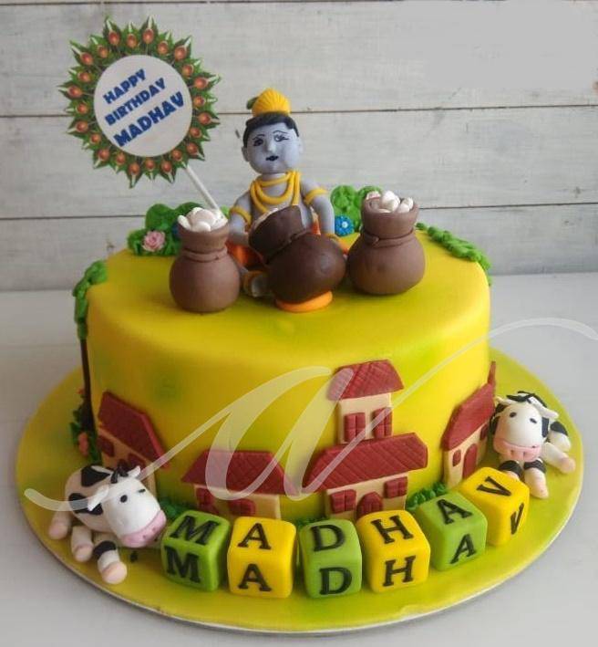 Buy Krishna Janmashtami Cake at Best Price | YummyCake