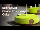 Red Velvet Choco Raspberry Cake - Eggless