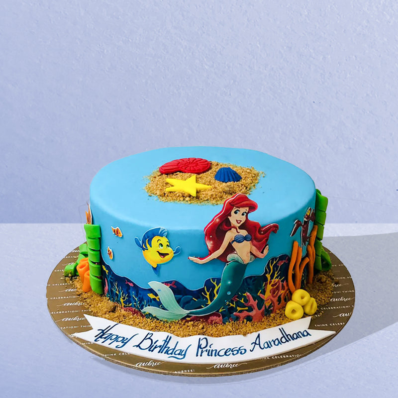 Ocean Theme 2Nd Birthday Cake | bakehoney.com